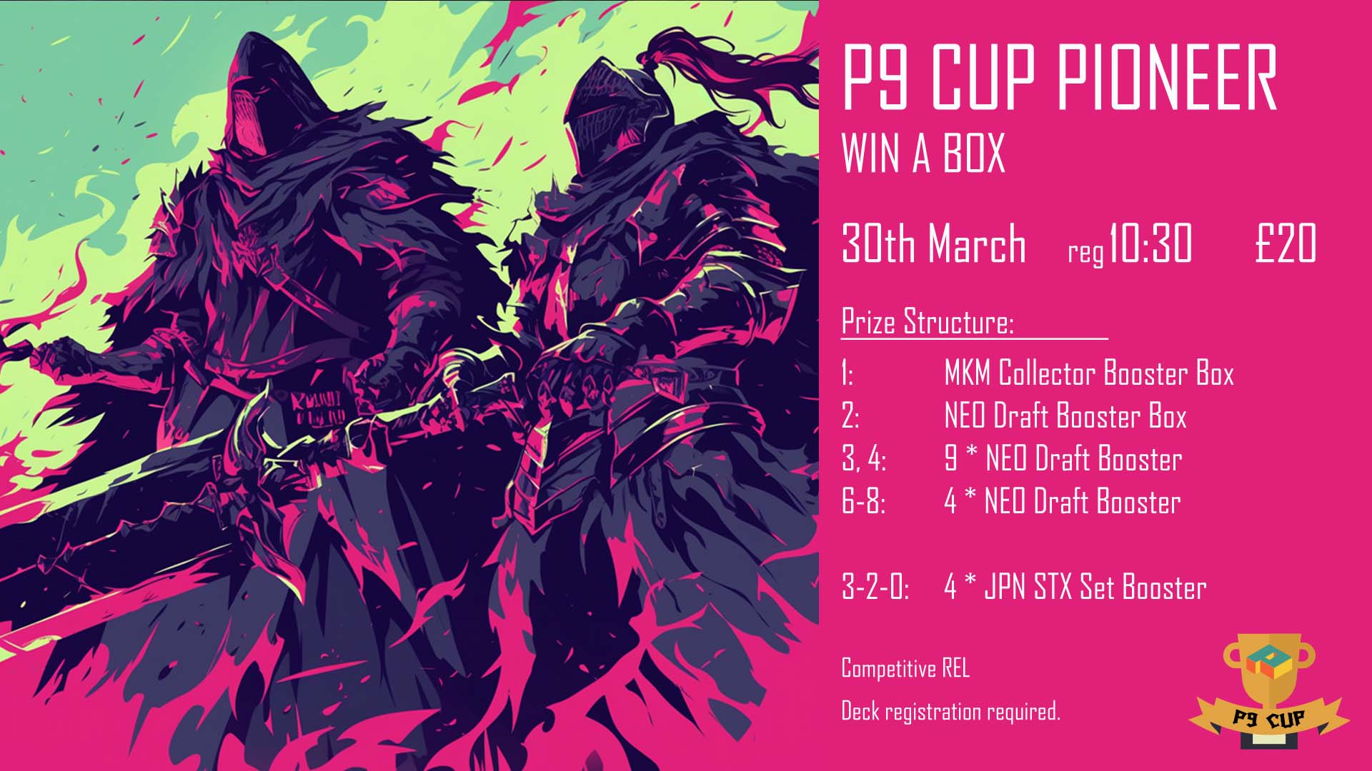 P9 Cup Win-A-Collector-Box Pioneer - P9 Card Game London