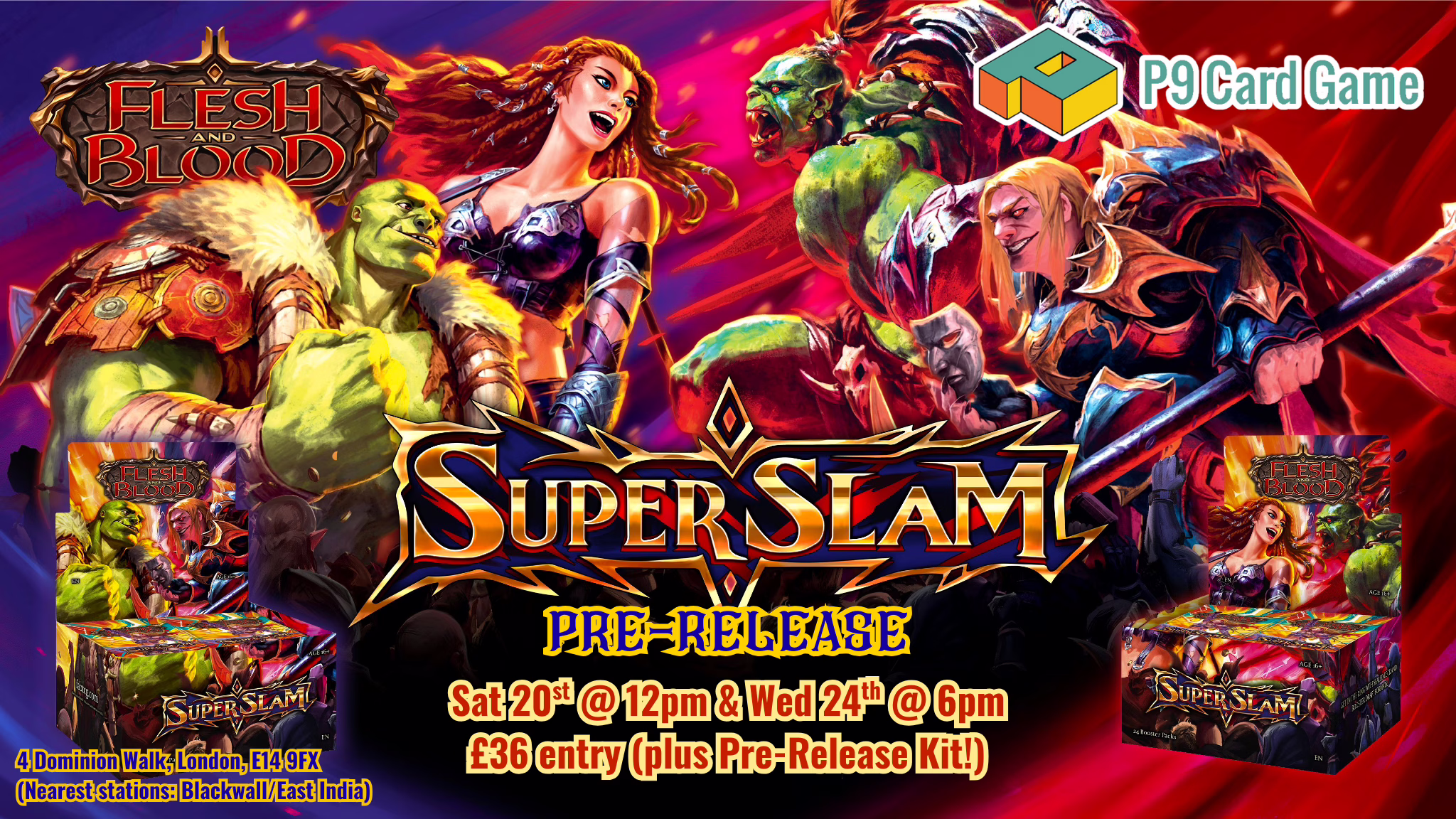 SUP PR Post P9 Card Game London